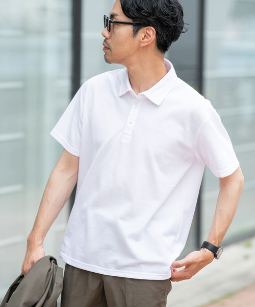 「URBAN RESEARCH ROSSO MEN」 半袖ポロシャツ X-LARGE ネイビー メンズ_画像3