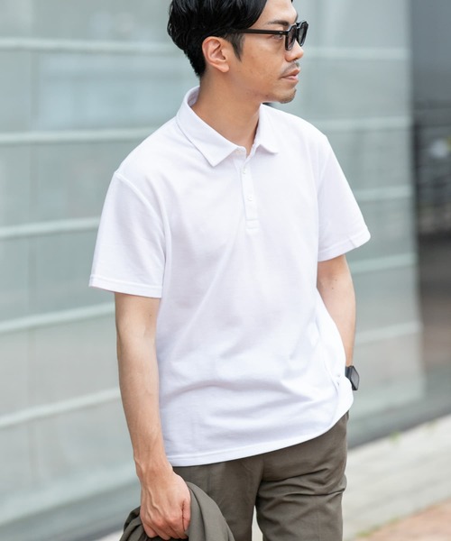 「URBAN RESEARCH ROSSO MEN」 半袖ポロシャツ X-LARGE ネイビー メンズ_画像4