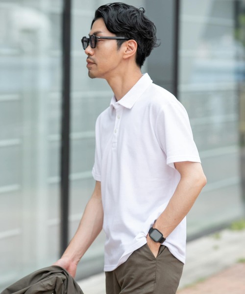 「URBAN RESEARCH ROSSO MEN」 半袖ポロシャツ X-LARGE ネイビー メンズ_画像5