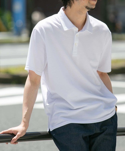 「URBAN RESEARCH ROSSO MEN」 半袖ポロシャツ X-LARGE ネイビー メンズ_画像8