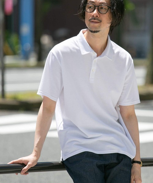 「URBAN RESEARCH ROSSO MEN」 半袖ポロシャツ X-LARGE ネイビー メンズ_画像9