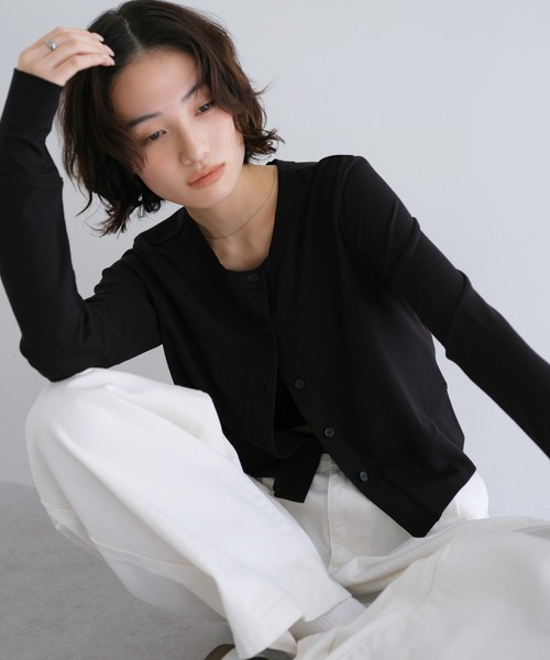 「ANME」 カーディガン M ネイビー レディース_画像3