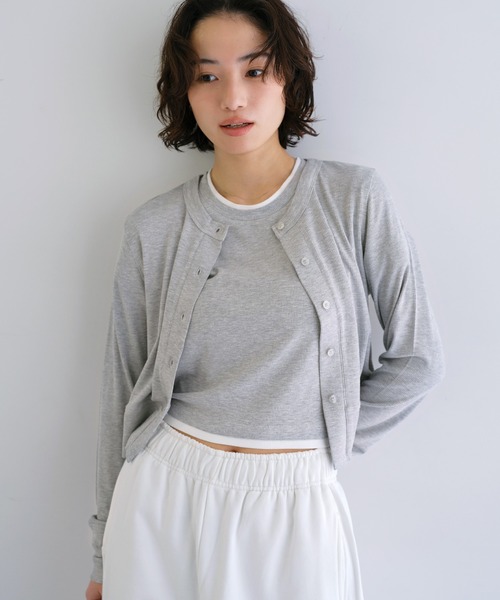 「ANME」 カーディガン M ネイビー レディース_画像7