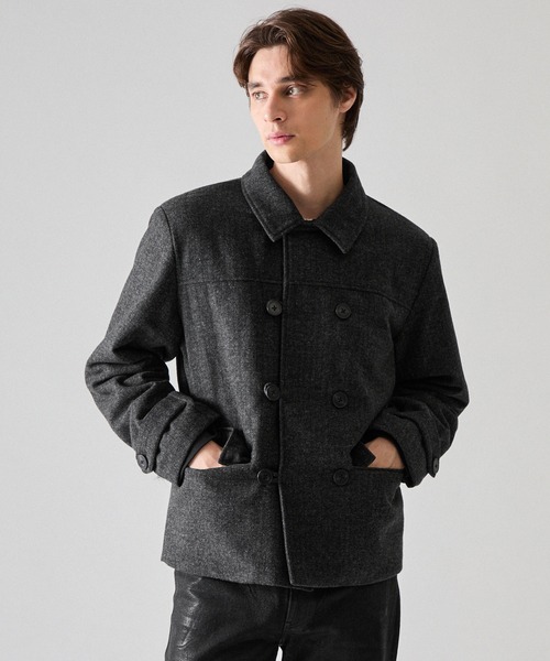 CLEL（クレイル） ブルゾン アウター 「CLEL」Wool Blend Herringbone