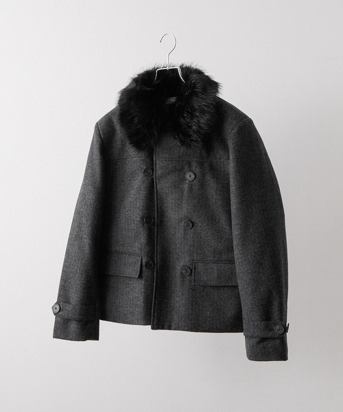 CLEL（クレイル） ブルゾン アウター 「CLEL」Wool Blend Herringbone