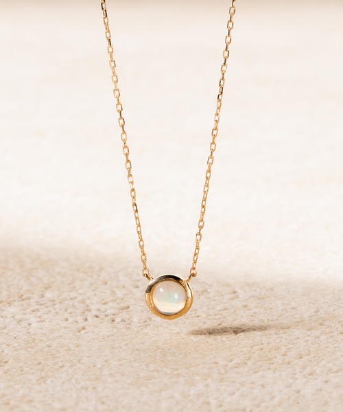 BLOOM 10月誕生石　オパール　ネックレス 10月誕生石 K10 イエローゴールド オパール ネックレス BLOOM