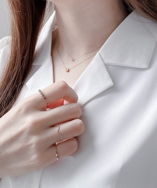 BLOOM 10月誕生石　オパール　ネックレス 10月誕生石 K10 イエローゴールド オパール ネックレス BLOOM