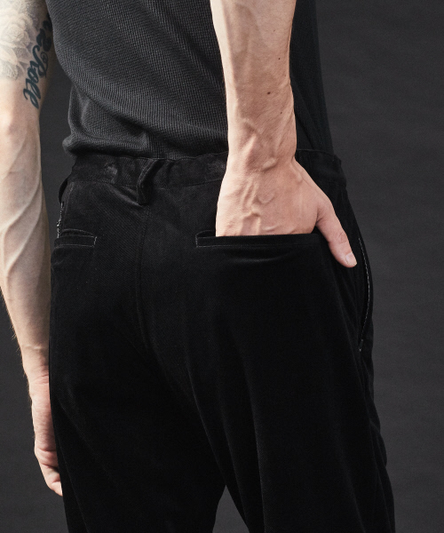 5351 POUR LES HOMMES パンツ マイクロベロアツイルパンツ メンズ