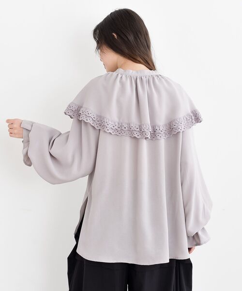 r・p・s（アールピーエス） ブラウス シャツ ケープ衿キャンディー袖