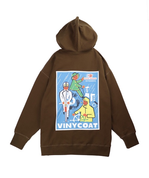 パーカー 「Le Pigeon Voyageur」バックプリントフーディ スウェットパーカー レディース メンズ Le Pigeon Voyageur>バックプリントフーディ スウェットパーカー