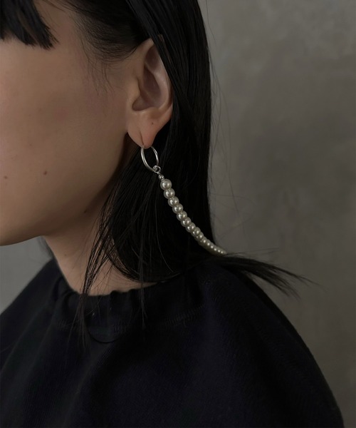Ameri（アメリ） ピアス 2WAY PEARL DRIP PIERCE レディース