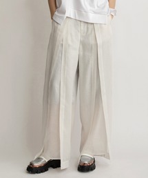 AULA AILA（アウラ アイラ） パンツ スリットレイヤードパンツ