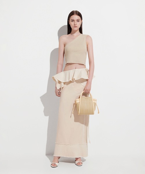 Ashby アシュビー ラフィアトートバッグ CHARLES ＆ KEITH ショルダーバッグ バッグ Ashby アシュビー