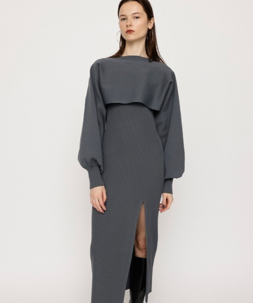 SLY（スライ） ワンピース BOLERO LONG T/T 2P ボレロ ロングタンク