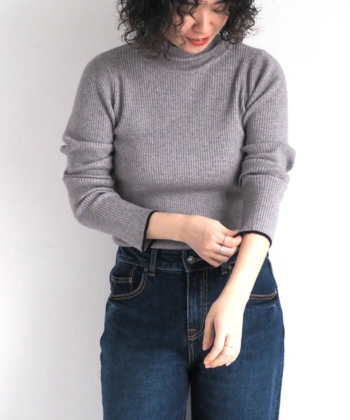 cepo（セポ） ニット セーター モチモチハイショクハイネックニット