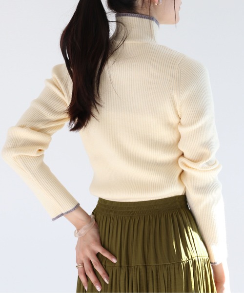 cepo（セポ） ニット セーター モチモチハイショクハイネックニット