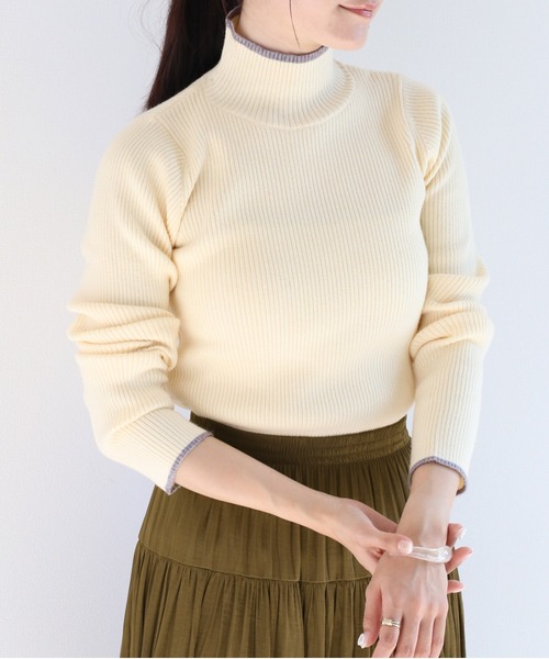 cepo（セポ） ニット セーター モチモチハイショクハイネックニット