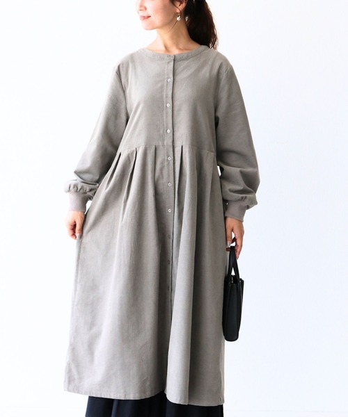 sanpo kuschel（サンポクシェル） ワンピース ほっこりコーデュロイ