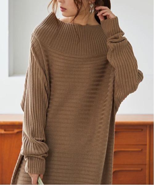 and it_（アンドイット） ワンピース 選べる2丈 リブニットゆる