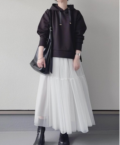 ikka（イッカ） パーカー GOKU楽 ダンボールニットフードパーカー