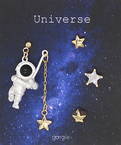 gargle ピアス ガーグル:宇宙シリーズ 星釣り飛行士 ピアス