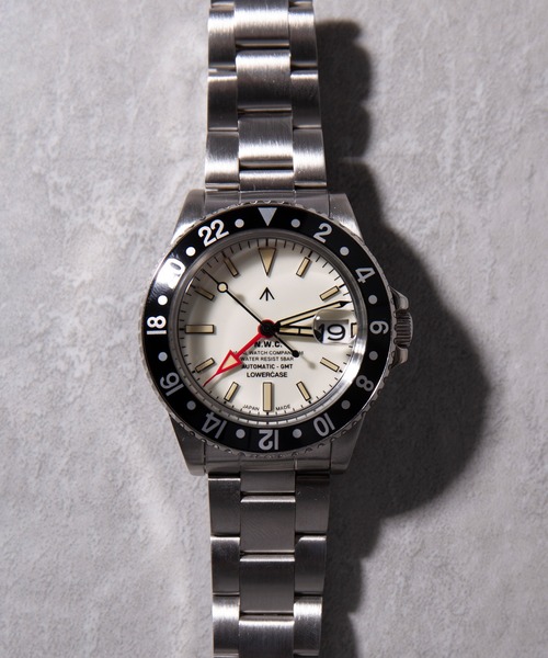 ※最終値引※【新品同様】 Naval Watch LOWERCASE NAVAL WATCH ナバルウォッチ Produced By LOWERCASE GMT 3連