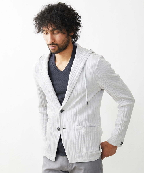 MICHEL KLEIN HOMME（ミッシェルクラン オム） パーカー プリーツ