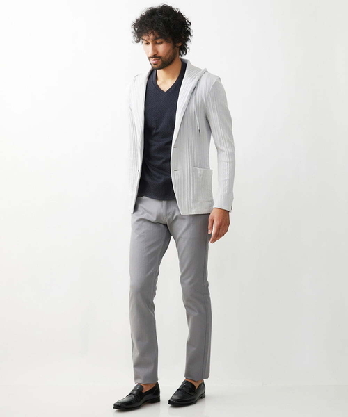 MICHEL KLEIN HOMME（ミッシェルクラン オム） パーカー プリーツ