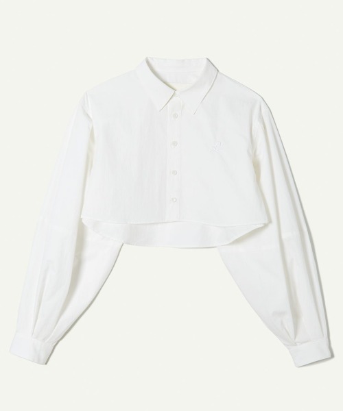 ブラウス シャツ Cotton Cropped Shirts レディース