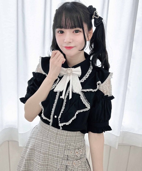 ロジータ ROJITA ヨーク切り替ボリュームフリルブラウス