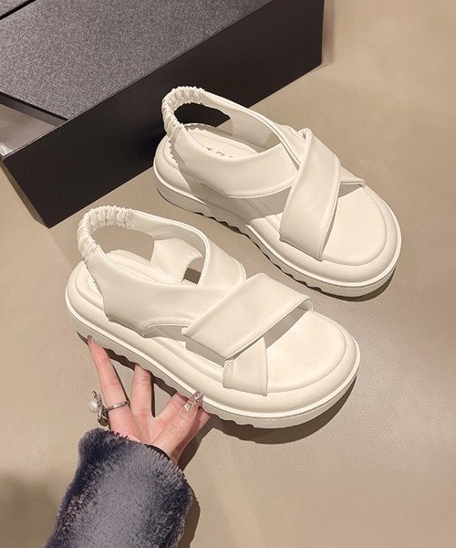 miniministore（ミニミニストア） サンダル 厚底サンダル クロスベルト