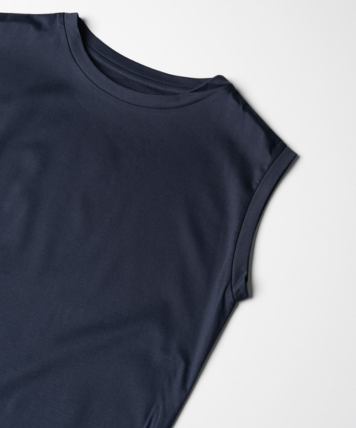 tシャツ ESTNATION / コットンスムーススビンノースリーブTシャツ レディース ESTNATION tシャツ / コットンスムーススビンノースリーブT