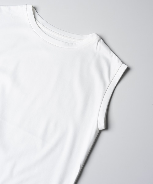 tシャツ ESTNATION / コットンスムーススビンノースリーブTシャツ レディース