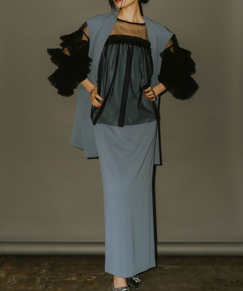 ANDRESD ドレス 「ZOZO限定」 back sheer gilet setup