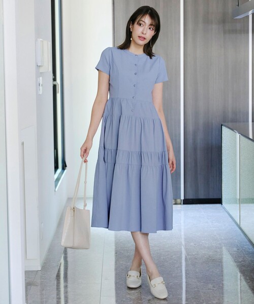 Tiaclasse シャツワンピース ティアードシャツワンピース : ZOZOTOWN