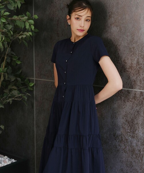 Tiaclasse シャツワンピース ティアードシャツワンピース : ZOZOTOWN