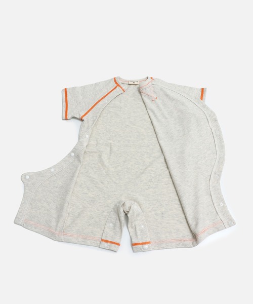 lcc ロンパース JAM & LINK ベビー服 ロンパース 配色ステッチ 前開き