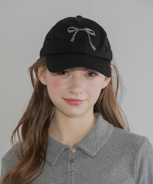 JUMELLE（ジュメロ） キャップ 帽子 jm ribbon cap レディース
