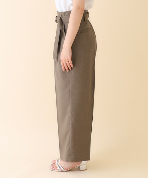 na様確認用 index パンツ ベルト付ツイルワイドストレートパンツ「洗濯機