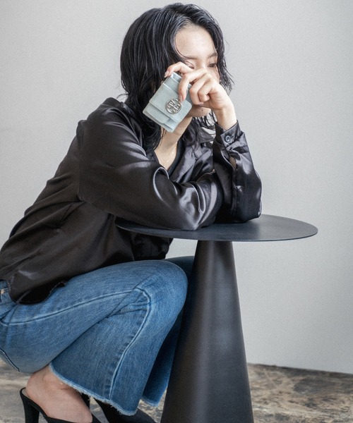 GYDA サークルメタル　長財布 GYDA ジェイダ 財布 長財布 キルティング メタル レディース