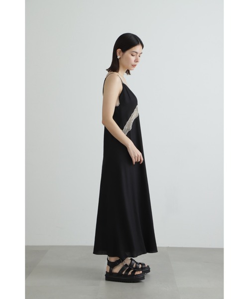 JILL STUART ブラックキャミワンピース JILL STUART ワンピース レーヨン麻キャミワンピース : ZOZOTOWN