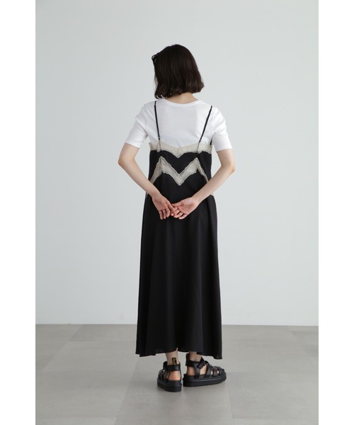 JILL STUART ブラックキャミワンピース JILL STUART ワンピース レーヨン麻キャミワンピース : ZOZOTOWN