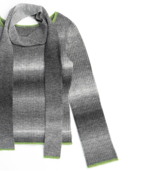 MAISON SPECIAL（メゾンスペシャル） ニット セーター With Muffler