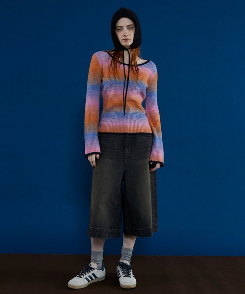 MAISON SPECIAL グラデーションニットセーター MAISON SPECIAL（メゾンスペシャル） ニット セーター With Muffler