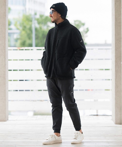 ブルゾン アウター mj10123-ボア-スタンドカラーブルゾン メンズ