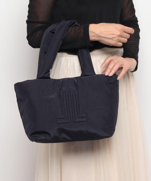 LANVIN en Bleu トートバッグ パデッドロゴスモールバッグ