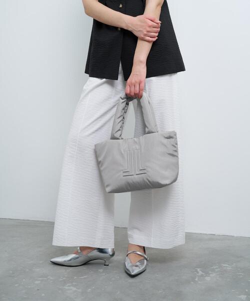 LANVIN en Bleu トートバッグ パデッドロゴスモールバッグ