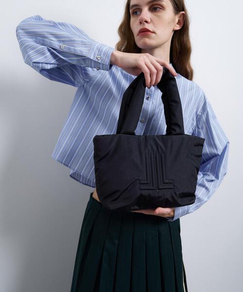 LANVIN en Bleu トートバッグ パデッドロゴスモールバッグ