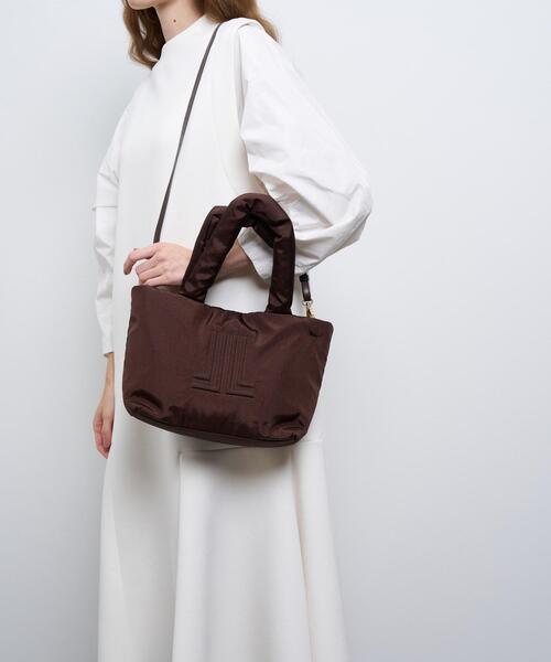 LANVIN en Bleu トートバッグ パデッドロゴスモールバッグ