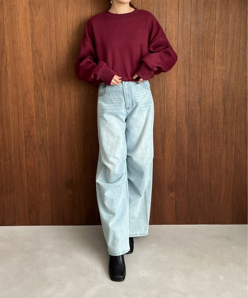 Olu. スウェット Olu. トレーナー スウェット オーバーサイズロゴスウェット「ユニ